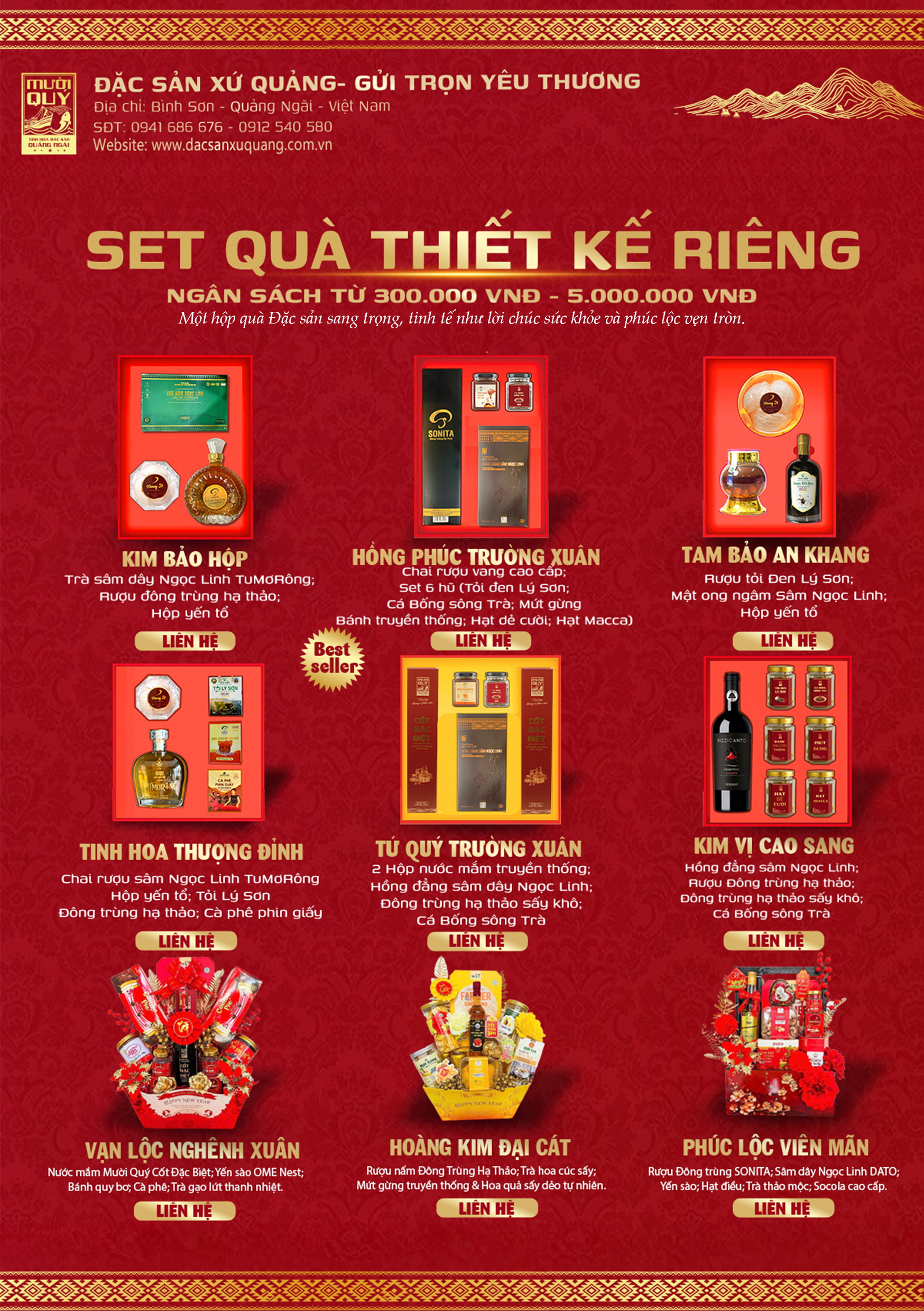 rọn bộ sưu tập tại Đặc Sản Xứ Quảng để lựa chọn mẫu set quà tết ưng ý nhất cùng nhiều ưu đãi hấp dẫn